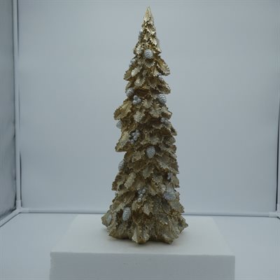 RESIN TREE GOLD 17.3"