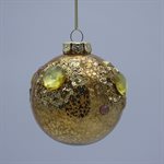 GLOD BALL WITH JEWELS