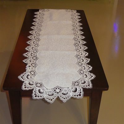 CHEMIN DE TABLE 16X72 DENTELLE