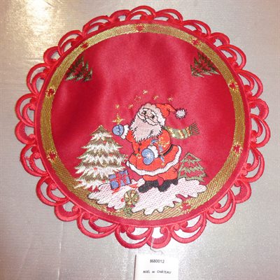 PLAID 12" RED SANTA