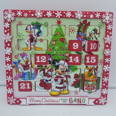 ADVENT CALENDER MICKEY & FRIENDS 9.5"