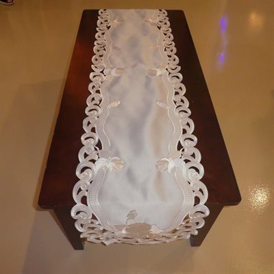 CHEMIN DE TABLE 16X72" ARGENT