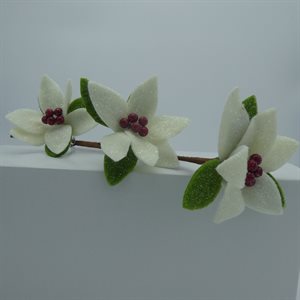 3 WHITE FLOWERS